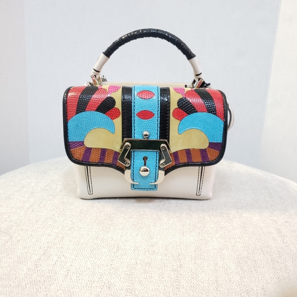 Paula Cadematori Dun Dun Small White Purse. - Picture 1 of 8